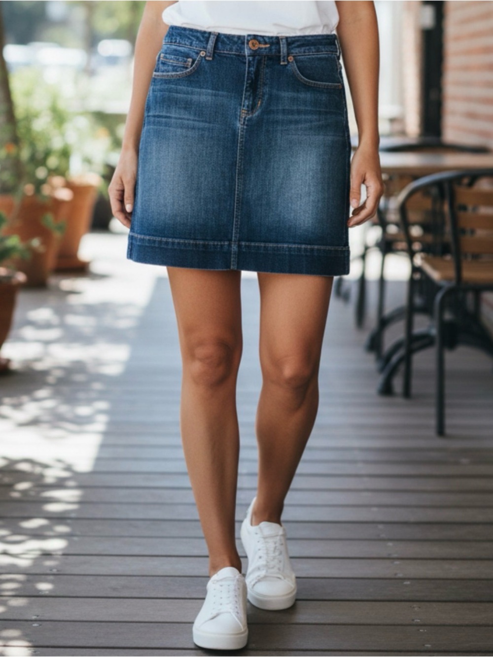 🫶🏻 GAP Vintage Classic Dark Blue Denim Skirt